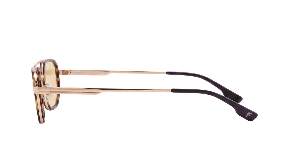 RIVA TURTLE BROWN GOLD